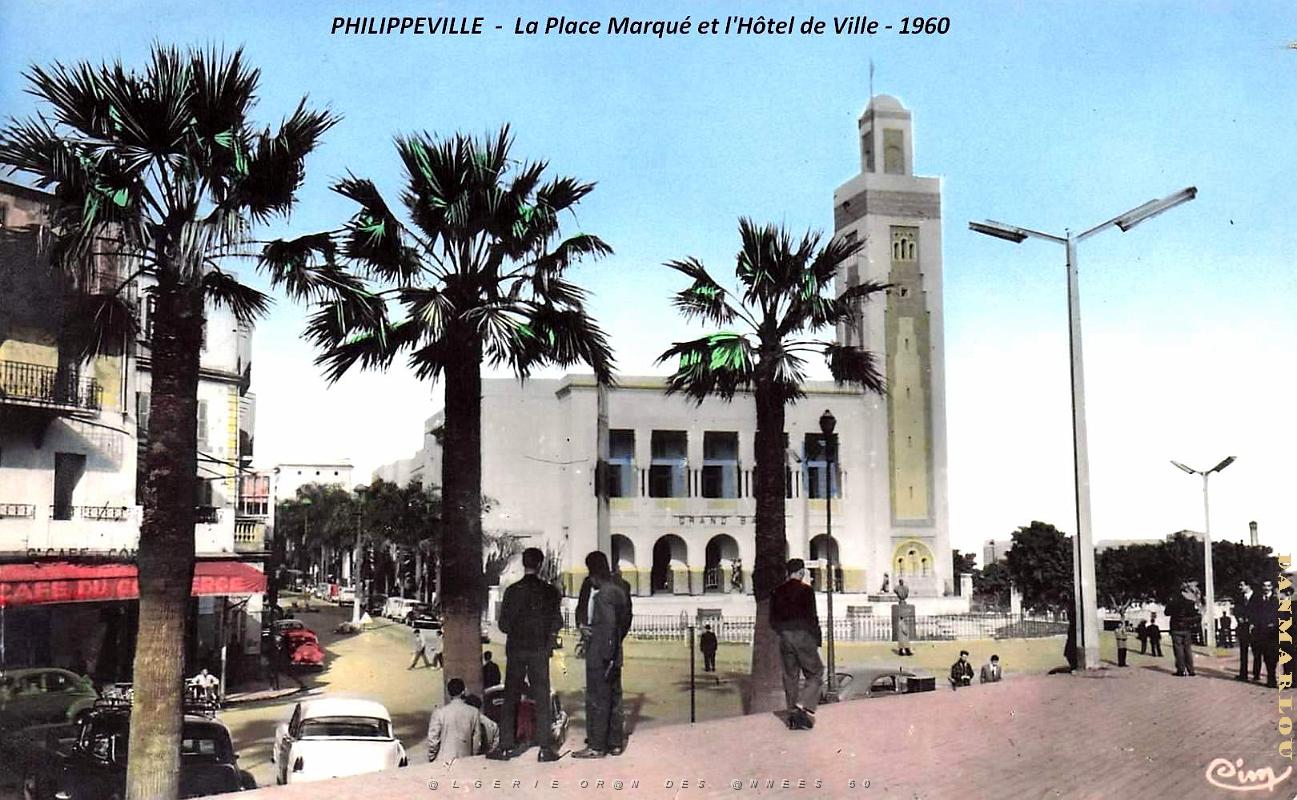 Philippeville - Place Marque et Hotel de Ville - 1960.jpg